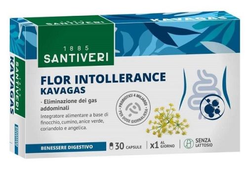 Flor Intollerance Kavagas integratore di fermenti lattici 30 capsule