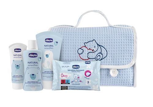 Chicco Natural Sensation baby cosmetic set azzurro