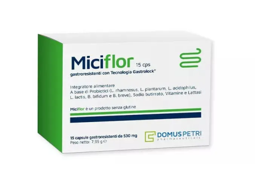 Miciflor integratore per il benessere intestinale 15 capsule