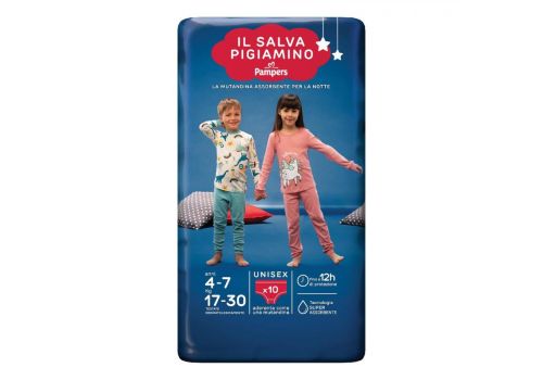 Pampers Baby Care salva pigiamino 4-7 anni 17-30kg misura s/m 10 pezzi