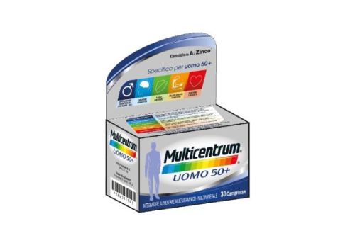 multicentrum Uomo 50+ integratore multivitaminico multiminerale 30 compresse