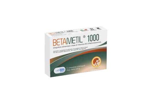 Betametil 1000 integratore di vitamina B12 4 compresse sublinguali