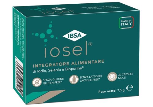 Iosel integratore per la normale funzione della tiroide 30 capsule molli