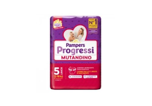 Pampers Progressi mutandino 12-18kg taglia 5 junior 17 pezzi