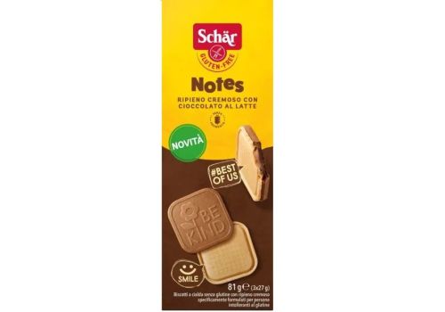 Schar senza glutine Notes biscotto 81 grammi