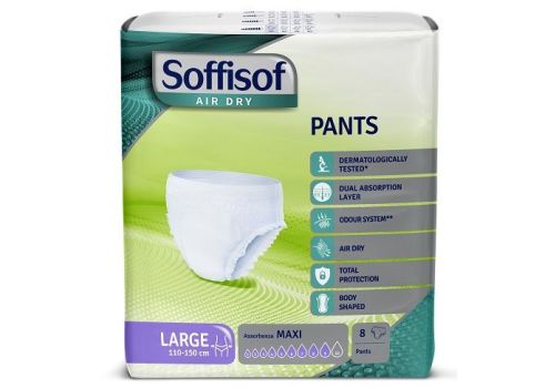 Soffisof Air Dry pants maxi taglia l 8 pezzi