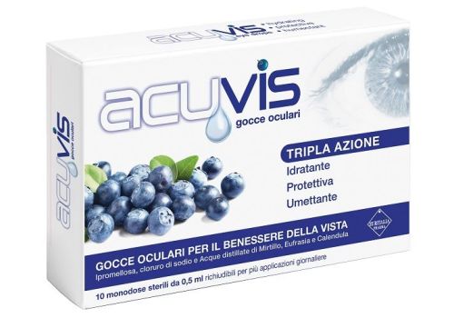 Acuvis idratante protettivo umettante gocce oculari 10 flaconcini 0,5ml