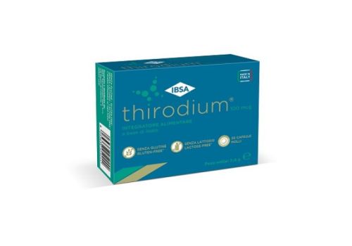 Thirodium 100mcg integratore per la tiroide 30 capsule molli