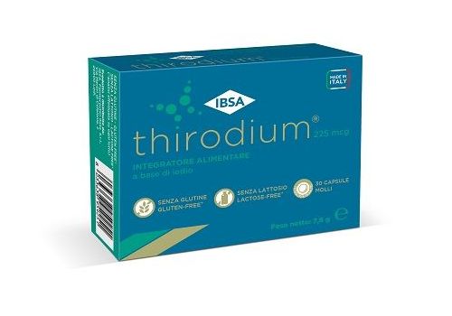 Thirodium 225mcg integratore per la tiroide 30 capsule molli