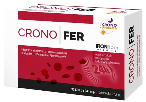 Cronofer integratore a base di ferro con vitamina C 30 compresse