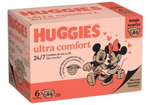 Huggies Ultra Comfort pannolini 15-30kg taglia 6 multipack 84 pezzi