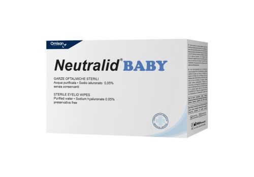 Neutralid Baby garze oftalmiche sterili per l'igiene oculare 28 pezzi