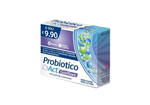 Probiotico Act Gonfiore integratore per il benessere intestinale 10 bustine