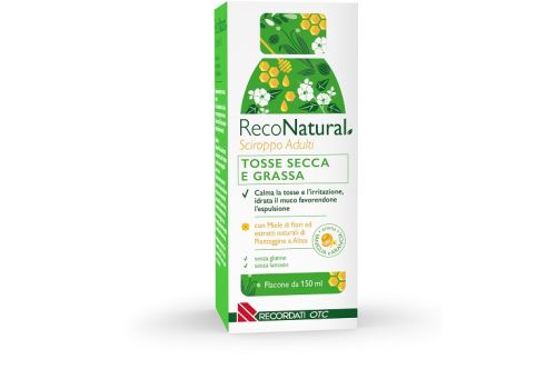 Reconatural sciroppo tosse secca e grassa per adulti 150ml