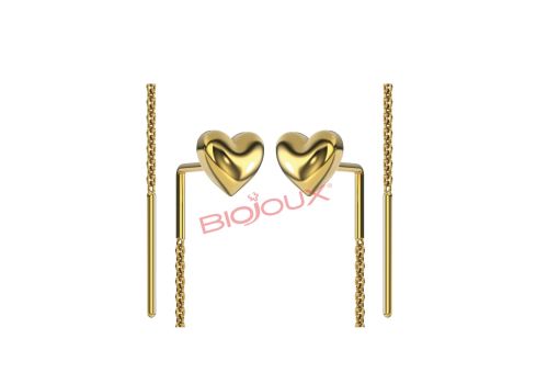 Biojoux Grace Gold Plated orecchini in acciaio chirurgico