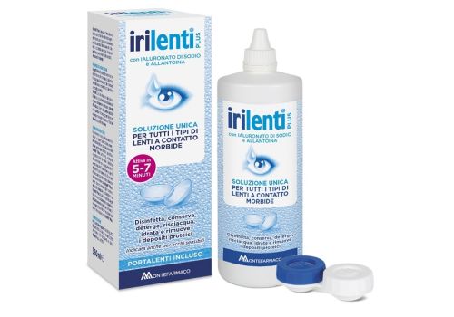 Irilenti plus soluzione unica per lenti a contatto morbide 360ml+portalenti