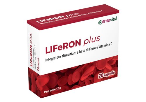 Liferon plus integratore a base di ferro con vitamina C 20 capsule