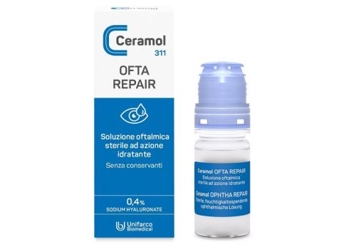 Ceramol Ofta Repair gocce oculari idratanti e lubrificanti 10ml