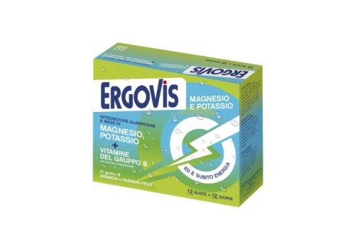 Ergovis magnesio potassio + vitamine del gruppo B con zucchero 12 bustine