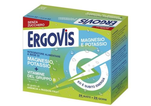 Ergovis magnesio potassio + vitamine del gruppo B senza zucchero 24 bustine