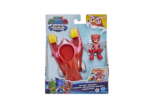 Hasbro pj masks pigiamin hero vehicle owlet gioco per bambini