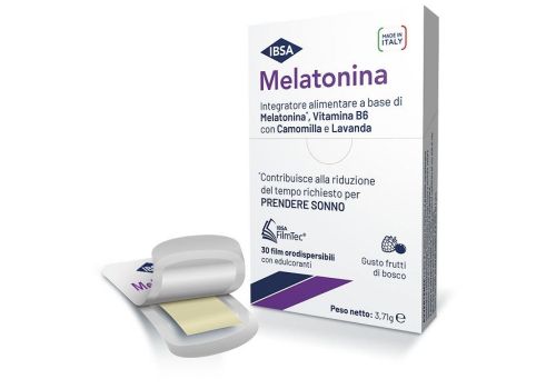 Melatonina Ibsa integratore per il riposo notturno 30 film orali