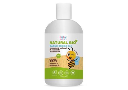 Babystar Natural Bio bagno doccia 2 in 1 con calendula e camomilla 300ml 