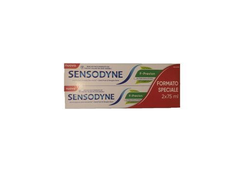 Sensodyne F-previon denti forti e gengive sane con tripla azione pulizia 2 x 75ml