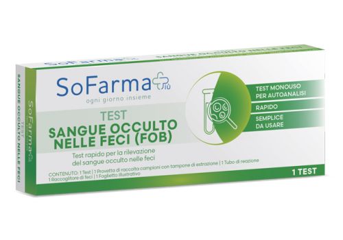 Sofarma+ test sangue occulto nelle feci