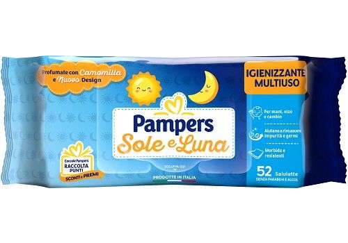 Pampers sole e luna 52 salviette igienizzanti