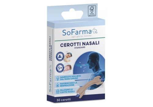 Sofarma+ cerotti nasali standard 30 pezzi