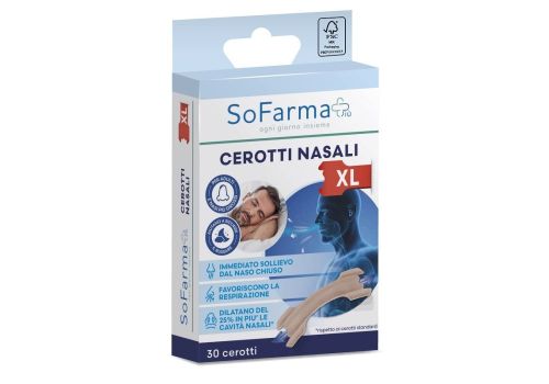 Sofarma+ cerotti nasali xl 30 pezzi