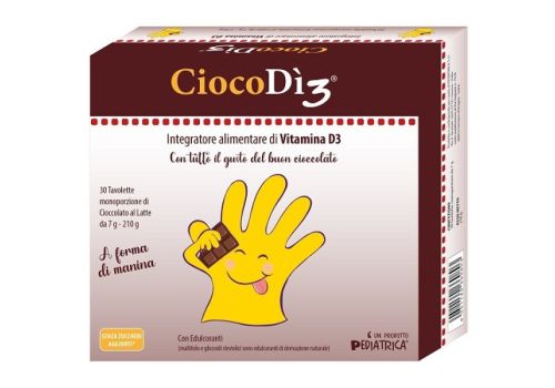 CiocoDì3 inegratore di vitamina D gusto cioccolato 30 tavolette