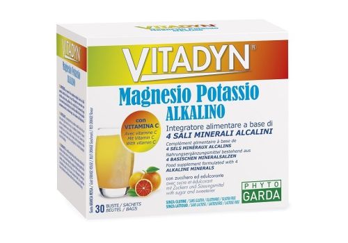 Vitadyn Magnesio Potassio alkalino integratore di sali minerali 30 bustine