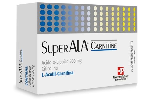 Superala Carnitine integratore per stanchezza e affaticamento 30 compresse