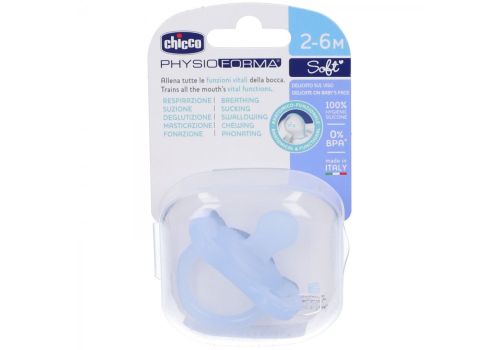 Chicco Physioforma succhietto in silicone 2-6m azzurro 1 pezzo