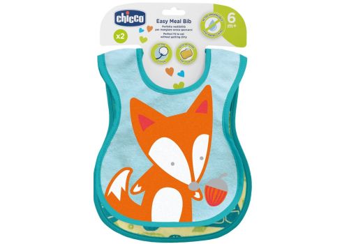 Chicco Easy Meal bavaglini 6m+ neutri 2pz