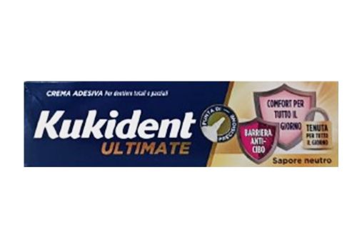 Kukident Ultimate crema adesiva per protesi dentarie sapore neutro 40 grammi