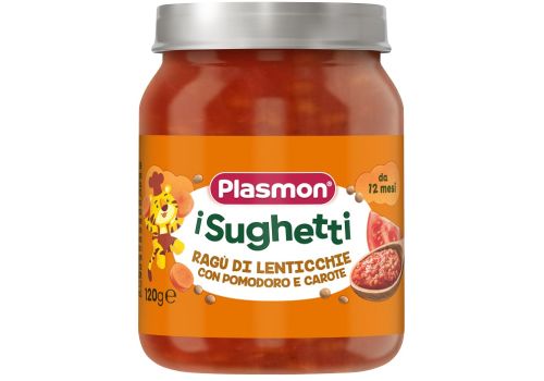 Plasmon I sughetti ragù di lenticchie con pomodoro e carote 120 grammi