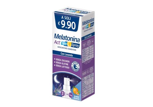 Melatonina Act Forte integratore per il riposo notturno spray orale 15ml