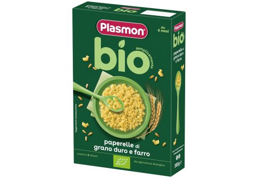 Plasmon pastina bio paperelle di grano duro e farro 300 grammi