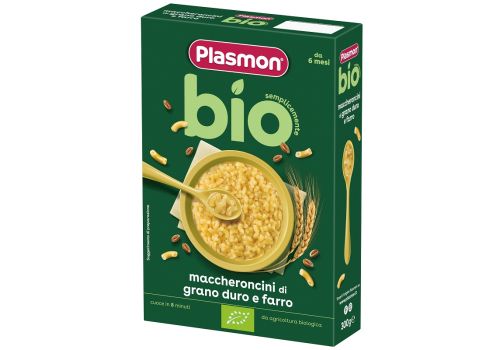 Plasmon pastina bio maccheroncini di grano duro e farro 300 grammi