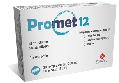 Promet 12 integratore per il benessere intestinale e il metabolismo energetico 30 compresse