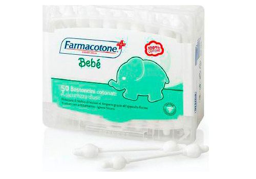 Farmacotone Bebè 50 Bastoncini Cotonati