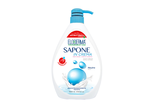 Eloderma sapone in crema per mani viso e corpo neutro 1000ml