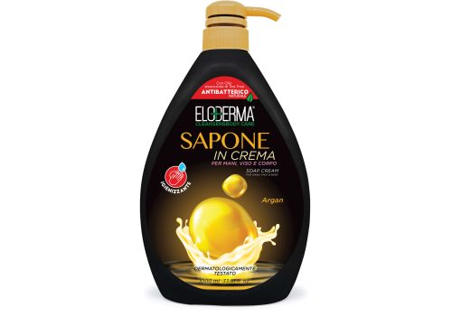 Eloderma sapone in crema per mani viso e corpo argan 1000ml