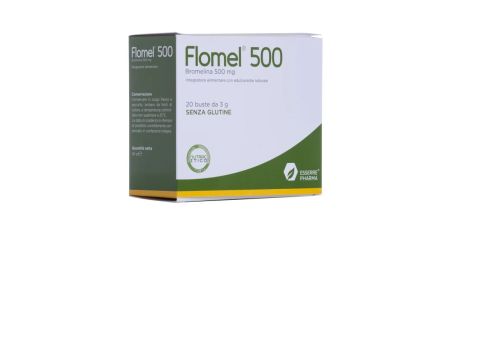 Flomel 500 integratore per il drenaggio dei liquidi 20 bustine da 3 grammi | confezione esterna macchiata e danneggiata