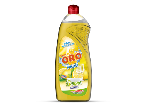 Oro Piatti limone neutro detersivo effetto brillante delicato sulle mani 1 litro