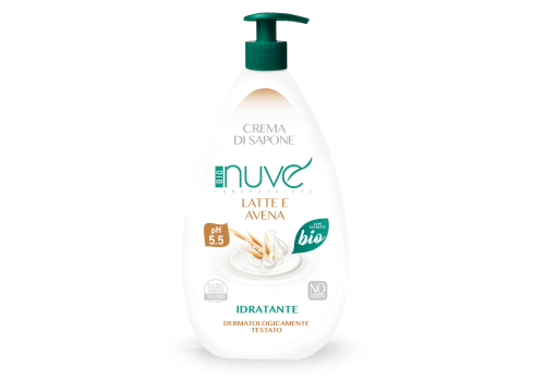 Bio Nuvé Latte e Avena crema di sapone idratante sapone liquido 500ml