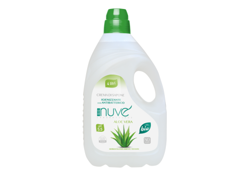 Bio Nuvé Aloe Vera crema di sapone igienizzante antibatterico sapone liquido ricarica 4 litri